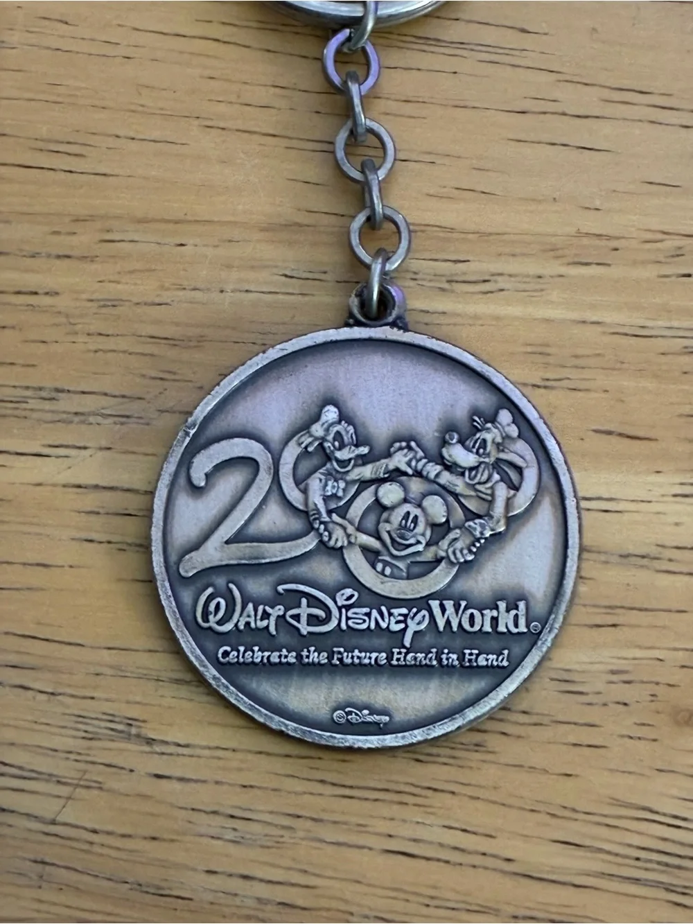 Walt Disney World “ Celebrate the Future Hand in Hand Keychain